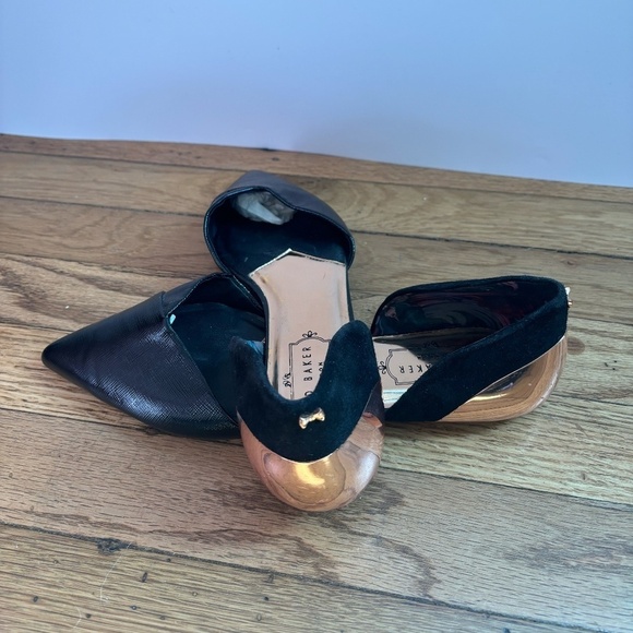 NWOB Ted Baker London Textured Pointed Flat - Picture 6 of 16